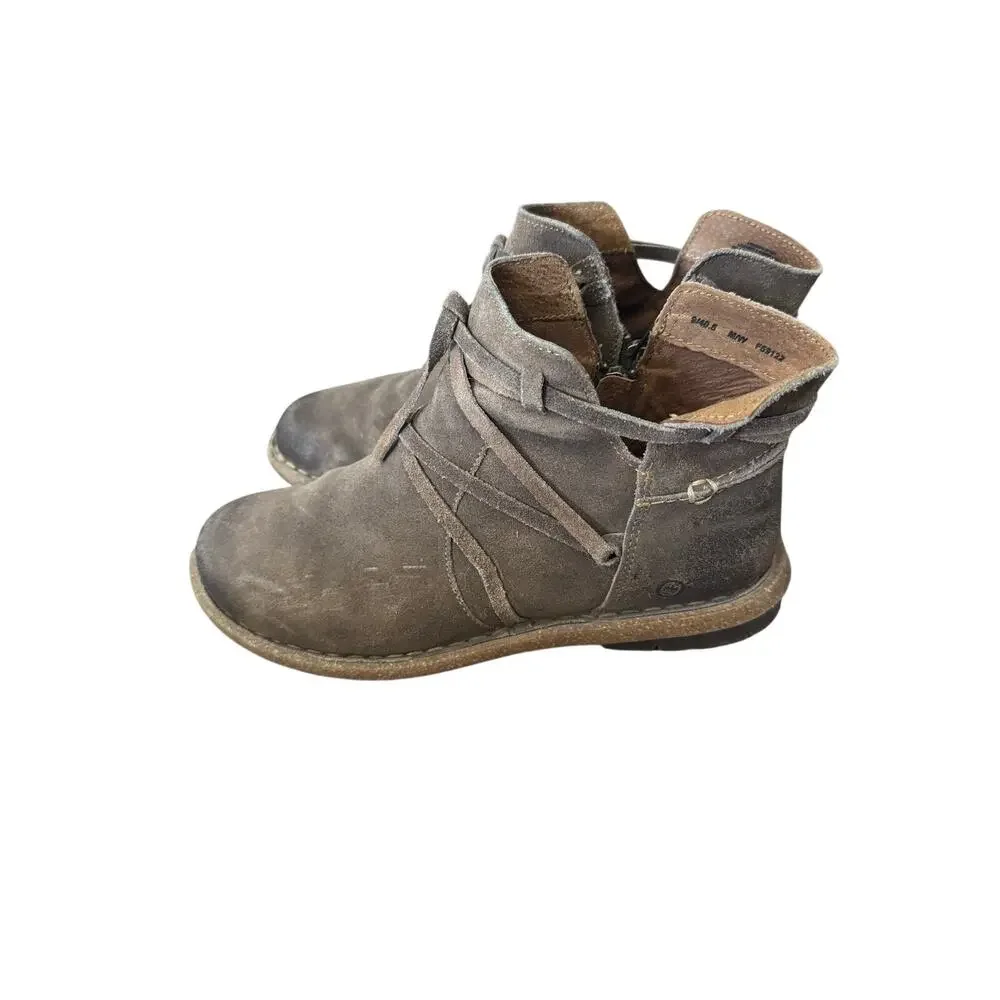 Born Tarkiln Brown Suede ankle boots - Picture 3 of 7